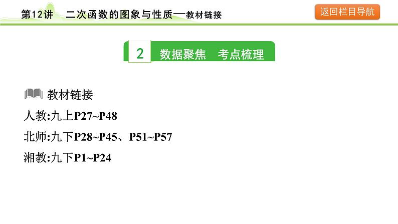 2024年中考数学复习课件---第12讲 二次函数的图象与性质04