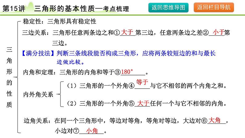 2024年中考数学复习课件---第15讲 三角形的基本性质第7页