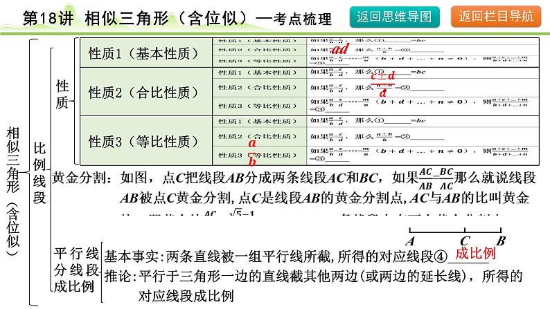 2024年中考数学复习课件---第18讲　相似三角形(含位似)07