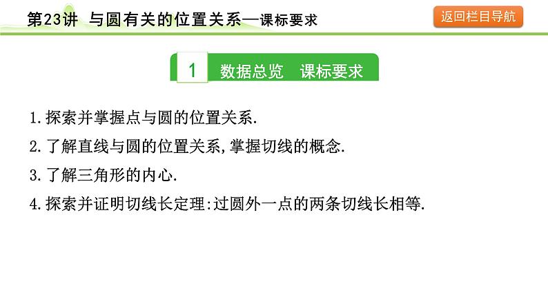 2024年中考数学复习课件---第23讲　与圆有关的位置关系第3页