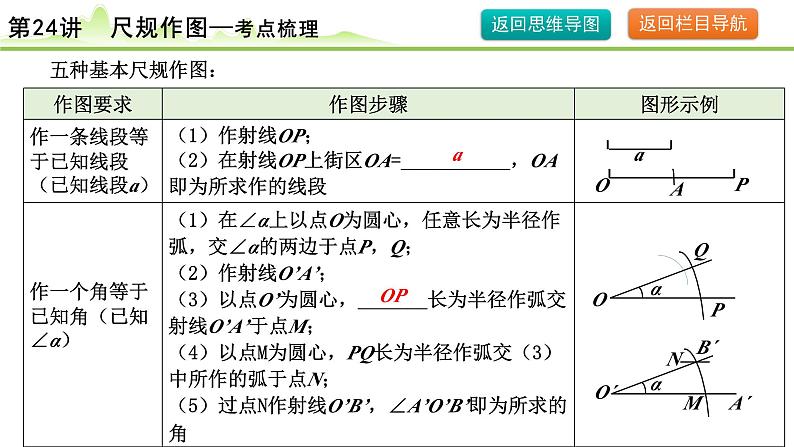 2024年中考数学复习课件---第25讲 尺规作图第6页