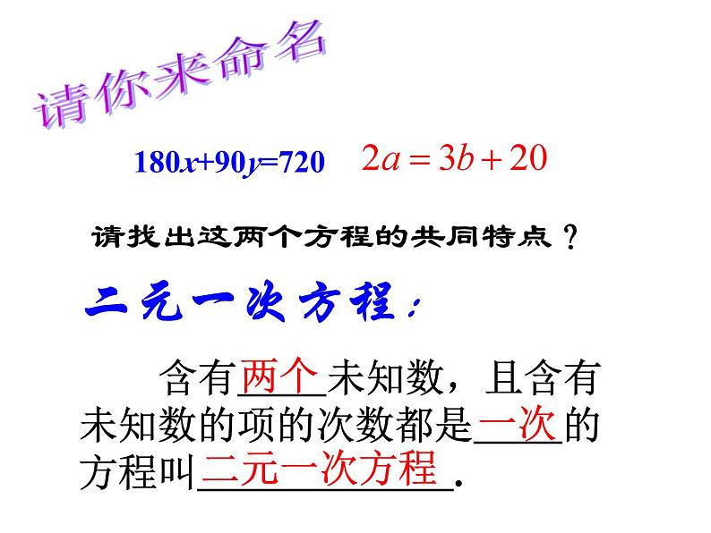 2.1 二元一次方程 浙教版七年级下册教学课件第4页