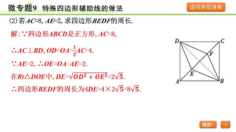 2024年中考数学复习课件---微专题9 特殊四边形辅助线的做法05