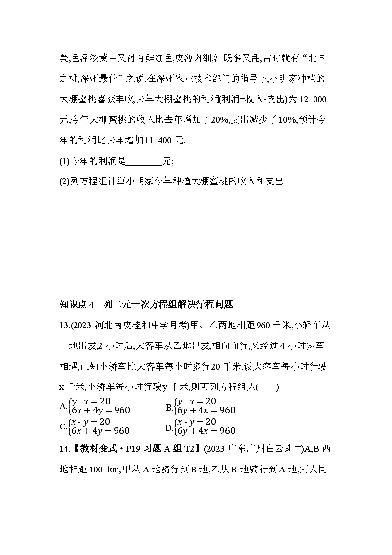 6_3_2　二元一次方程组的应用(二)--2024年冀教版数学七年级下册精品同步练习02