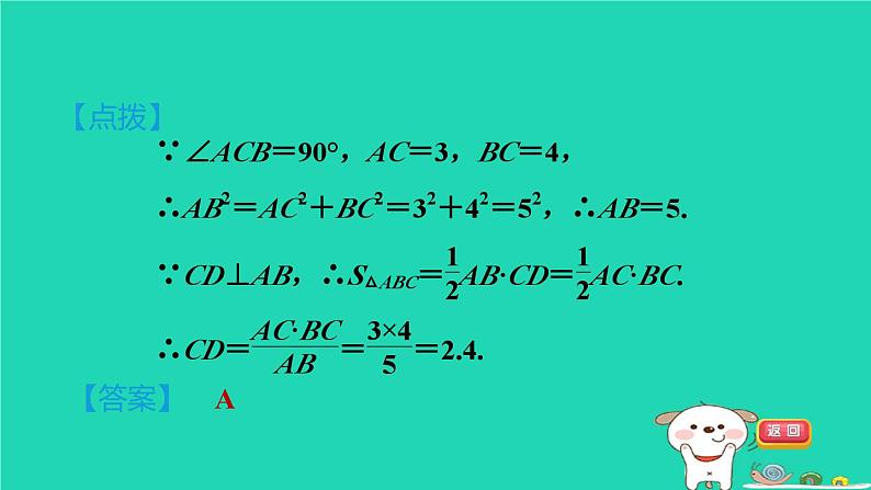 安徽专版2024春八年级数学下册第18章勾股定理18.1勾股定理1认识勾股定理作业课件新版沪科版第6页