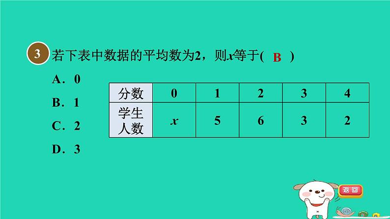 安徽专版2024春八年级数学下册第20章数据的初步分析20.2数据的集中趋势与离散程度20.2.1.2加权平均数作业课件新版沪科版第5页