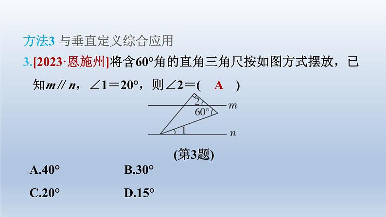 2024春七下数学第10章相交线平行线与平移集训课堂练素养2平行线的性质在求角的大小中的六大方法课件（沪科版）第7页