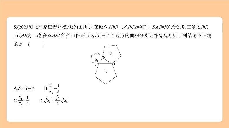 5.2　三角形 习题精练第5页