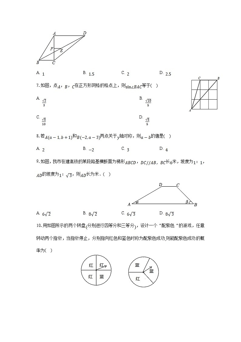 华东师大版2024届九年级上学期期末综合培优检测数学试卷(含答案)02