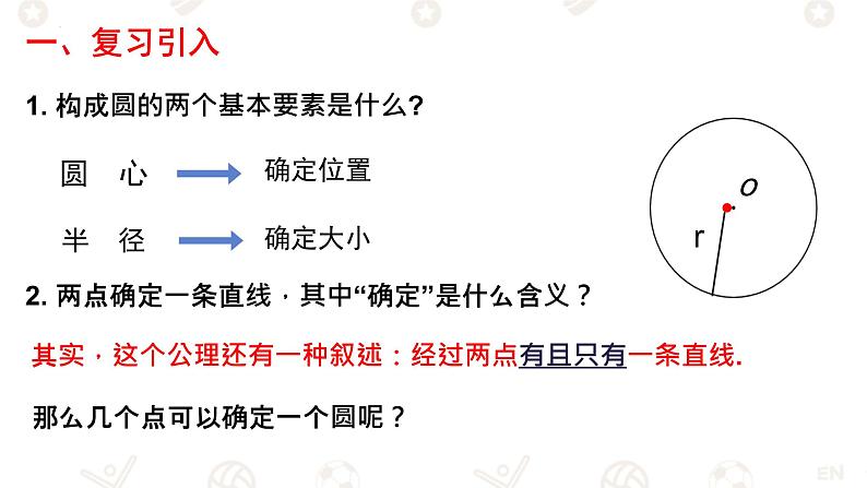 3.5+++确定圆的条件+课件2023—2024学年北师大版数学九年级下册02