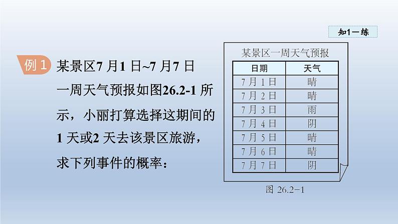 2024年九下数学第26章概率初步26.2等可能情形下的概率计算课件（沪科版）07