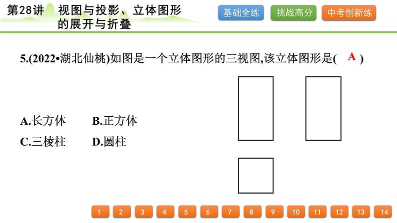 第28讲 视图与投影、立体图形的展开与折叠课件---2024年中考数学一轮复习第6页