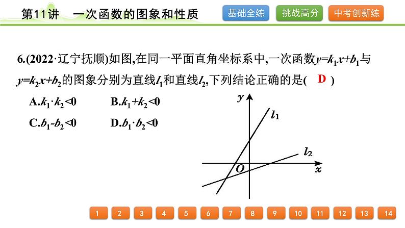 第11讲一次函数的图象和性质课件---2024年中考数学一轮复习06