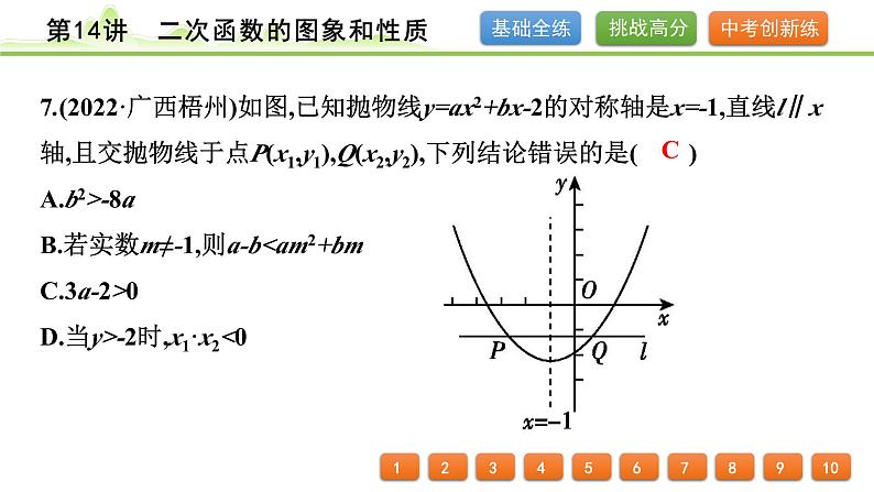 第14讲二次函数的图象和性质课件---2024年中考数学一轮复习第7页