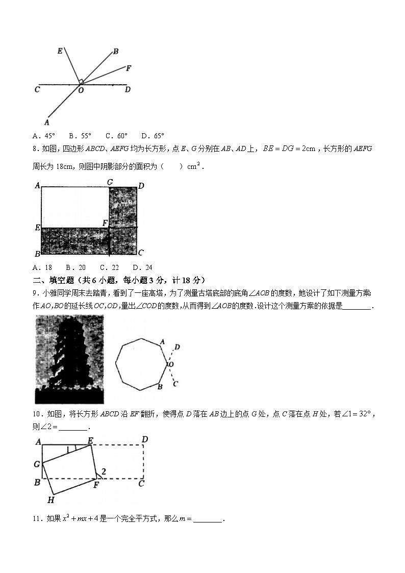 陕西省西安交通大学附属中学分校2023-2024学年七年级下学期月考数学试题02