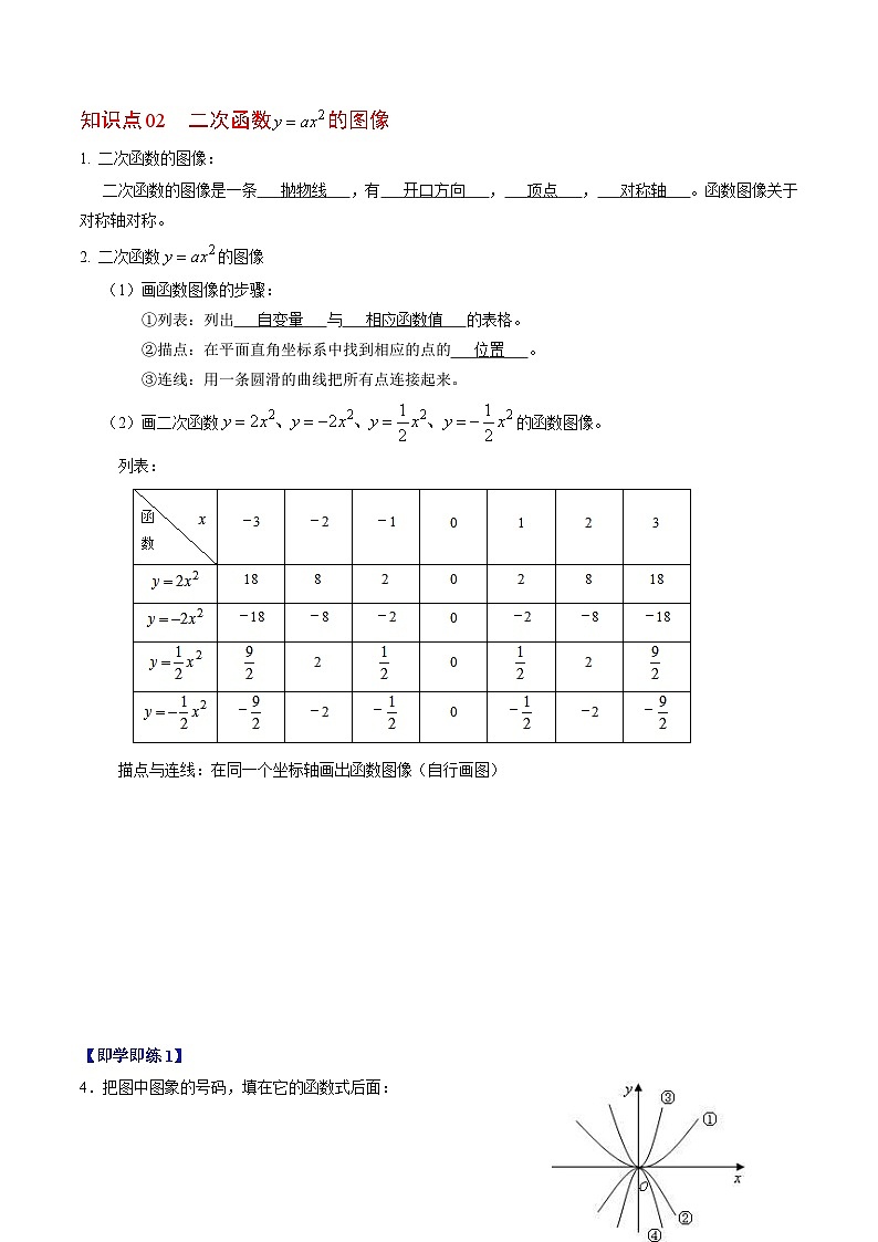 第01讲 二次函数（解析版）第3页