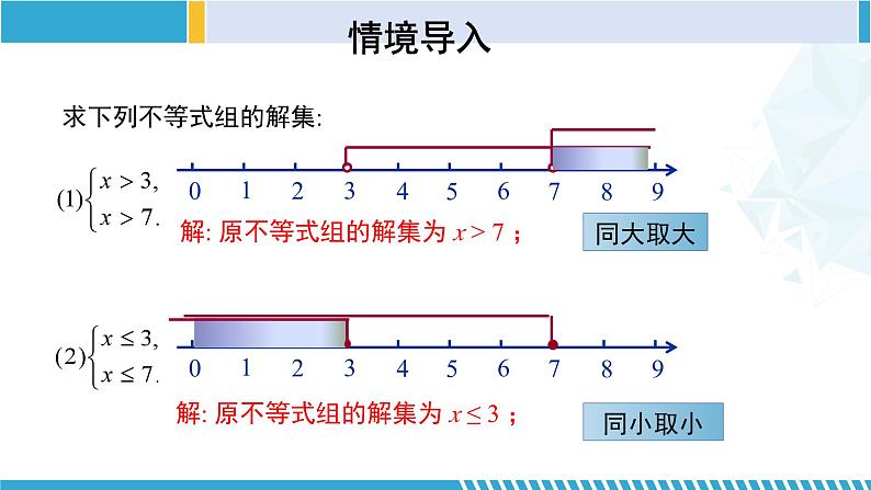 北师大版八年级数学下册同步精品课堂 2.6.2 一元一次不等式组（第2课时）（课件）第4页