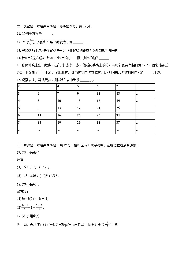 2022-2023学年浙江省金华市义乌市稠州中学七年级（下）开学数学试卷（含解析）第3页