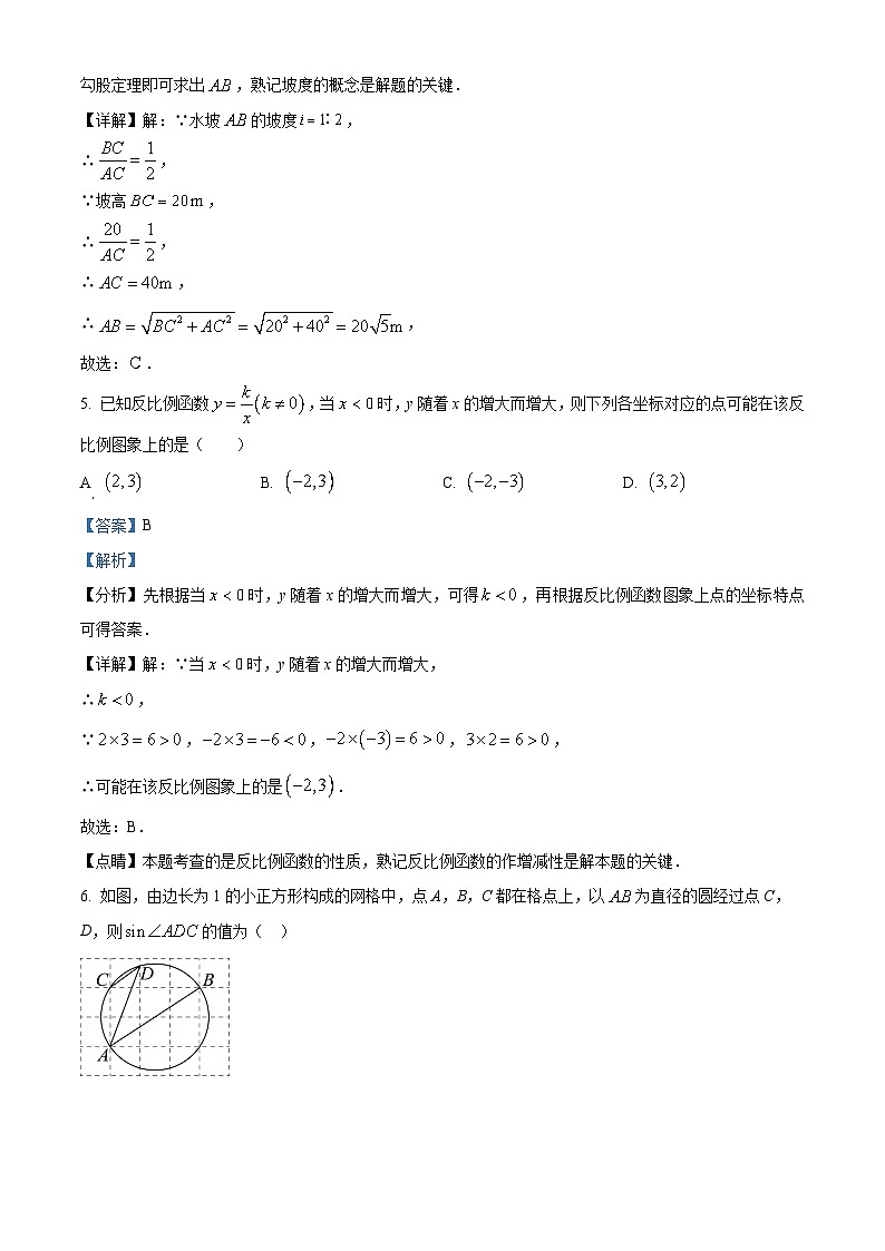 2024年安徽省芜湖市无为市安徽省无为第三中学九年级中考一模数学试题（原卷版+解析版）03