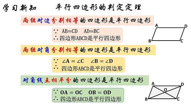 18.1.2 平行四边形的判定（1）人教版数学八年级下册课件第6页