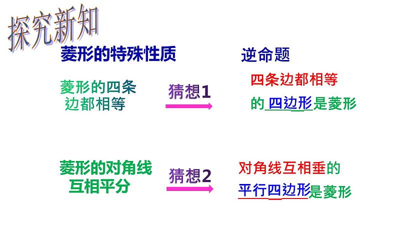 18.2.2 菱形的判定- 初中数学人教版八年级下册教学课件05