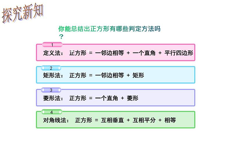 18.2.3 正方形判定- 初中数学人教版八年级下册教学课件第7页