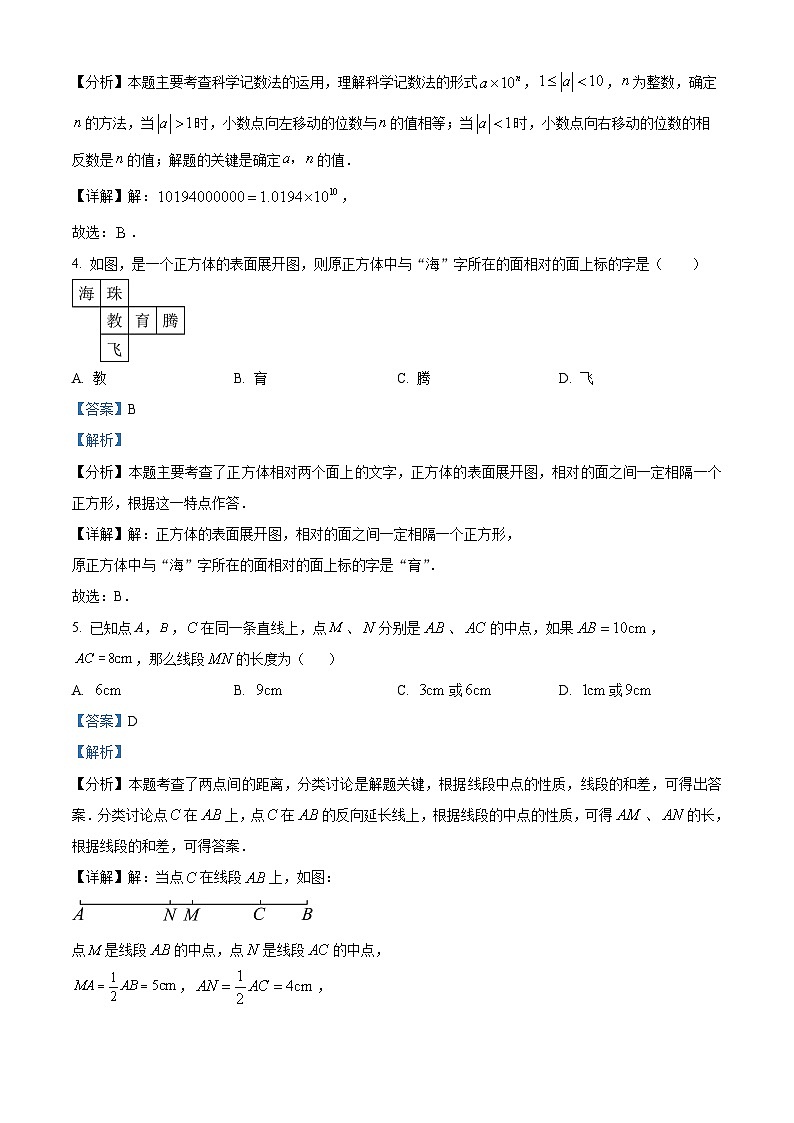 湖南省衡阳市华新实验中学2023-2024学年七年级下学期开学考试数学试题（原卷版+解析版）02