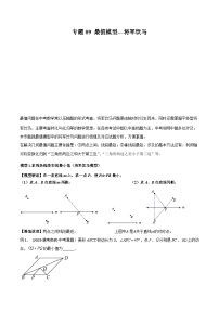 中考数学常见几何模型全归纳提分精练专题09最值模型-将军饮马(原卷版+解析)