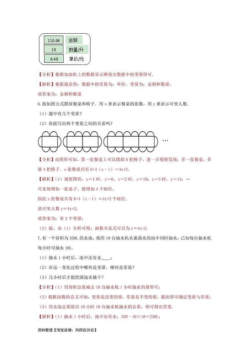 2024年中考数学一轮复习（题型突破+专题精练）第2讲 变量和函数及其图象性质探究（解析版）第3页