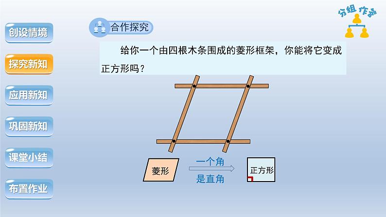 2024年八下数学第19章四边形19.3矩形菱形正方形3正方形上课课件（沪科版）第7页