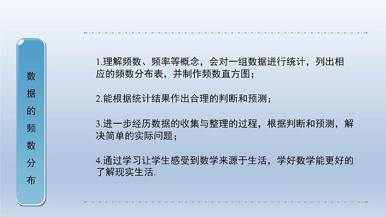 2024年八下数学第20章数据的初步分析20.1数据的频数分布上课课件（沪科版）第2页