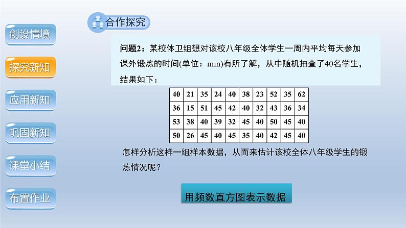 2024年八下数学第20章数据的初步分析20.1数据的频数分布上课课件（沪科版）第8页