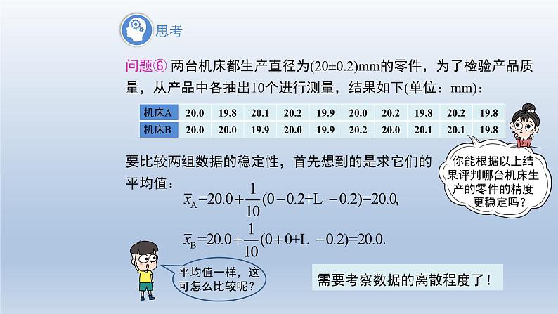 2024年八下数学第20章数据的初步分析20.2数据的集中趋势与离散程度第1课时数据的离散程度上课课件（沪科版）04