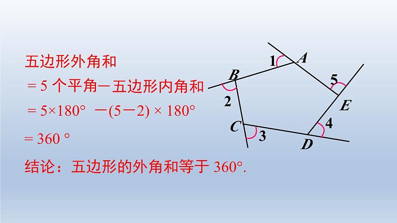 2024年七下数学第9章多边形9.2多边形的内角和与外角和第2课时多边形的外角和上课课件（华东师大版）第4页