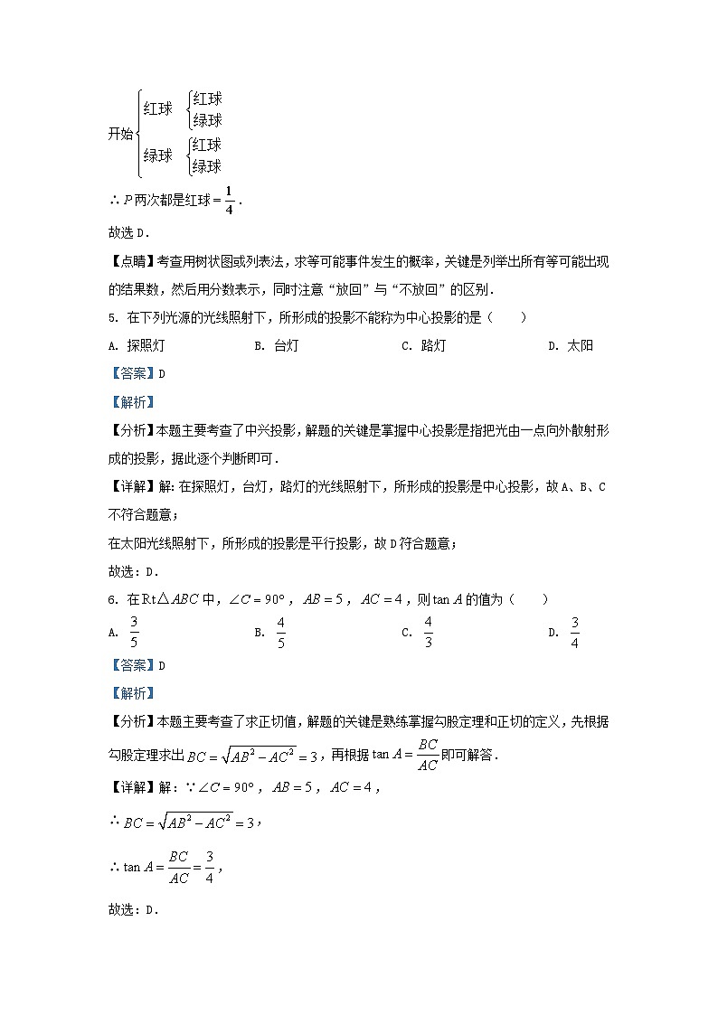 2023-2024学年辽宁省沈阳市法库县九年级上学期数学期末试题及答案第3页