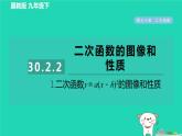 2024九年級數(shù)學(xué)下冊第30章二次函數(shù)30.2二次函數(shù)的圖像和性質(zhì)2.1二次函數(shù)y＝ax－h(huán)2的圖像和性質(zhì)習(xí)題課件新版冀教版