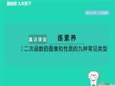 2024九年級數(shù)學(xué)下冊第30章二次函數(shù)集訓(xùn)課堂練素養(yǎng)2.二次函數(shù)的圖像和性質(zhì)的九種常見類型習(xí)題課件新版冀教版