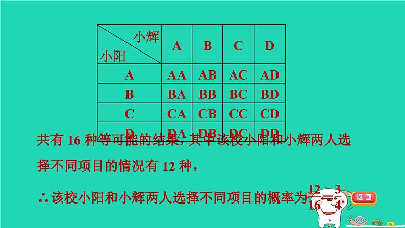 2024九年级数学下册第31章随机事件的概率全章热门考点整合应用习题课件新版冀教版第8页