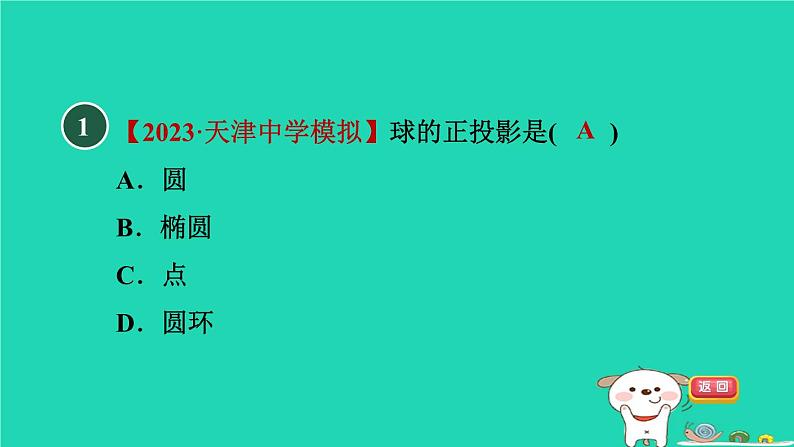 2024九年级数学下册第32章投影与视图32.1投影2正投影习题课件新版冀教版02
