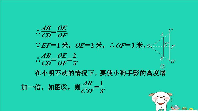 2024九年级数学下册第32章投影与视图全章热门考点整合应用习题课件新版冀教版05