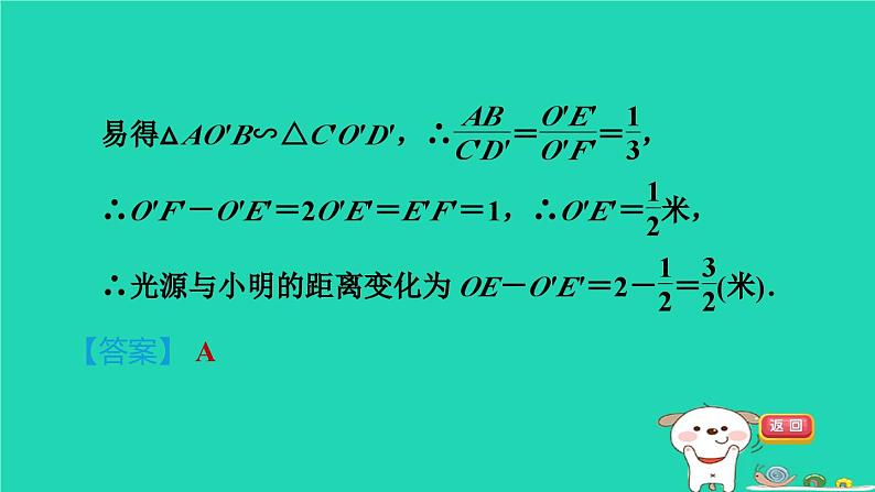 2024九年级数学下册第32章投影与视图全章热门考点整合应用习题课件新版冀教版06