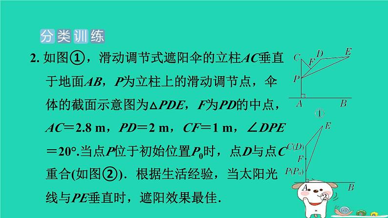 2024九年级数学下册提练第14招投影规律在实际问题中的应用习题课件新版冀教版第6页