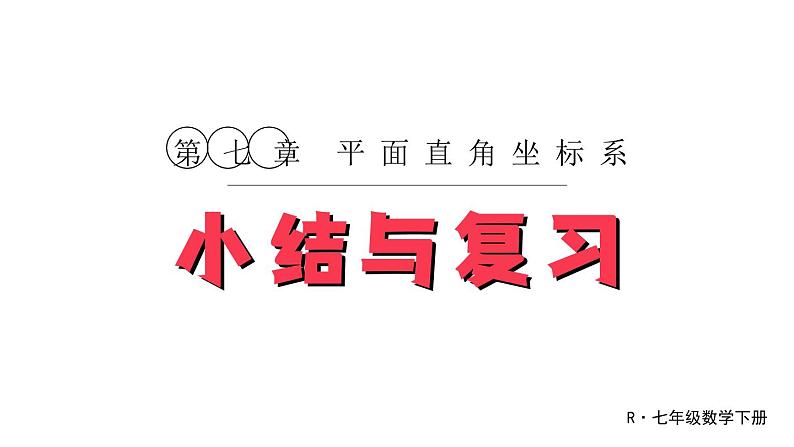 第7章 平面直角坐标系 小结与复习 初中数学人教版七年级下册课件第1页