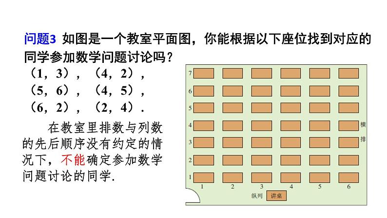 7.1.1 有序数对 初中数学人教版七年级下册教学课件105