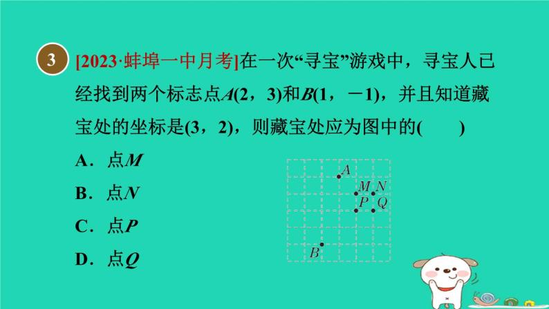 2024八年级数学下册第19章平面直角坐标系集训课堂测素质位置的确定与平面直角坐标系习题课件新版冀教版04