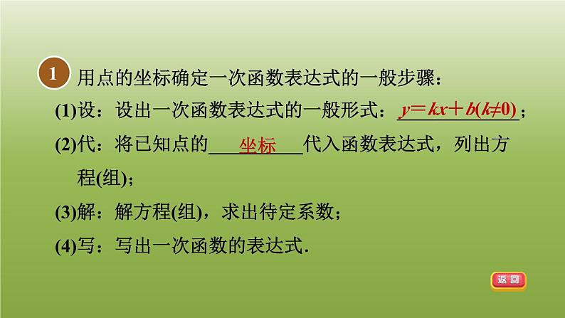 2024八年级数学下册第21章一次函数21.3用待定系数法确定一次函数表达式习题课件新版冀教版第2页