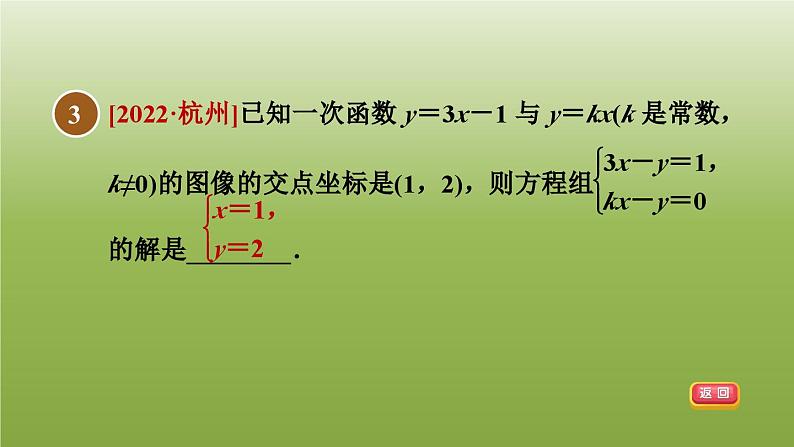 2024八年级数学下册第21章一次函数21.5一次函数与二元一次方程的关系习题课件新版冀教版05