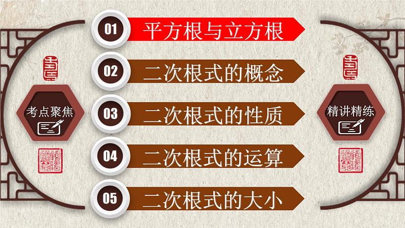 2023年中考数学一轮复习课件专题1.4 二次根式（含答案）第2页