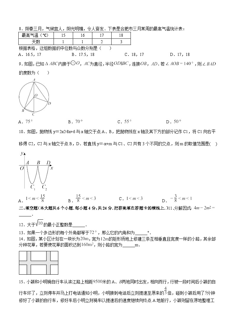 2024年山东省济南市中考数学模拟试题（六）02