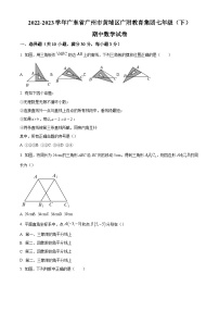 精品解析：广东省广州市黄埔区广附教育集团2022-2023学年七年级下学期期中数学试题（原卷版）